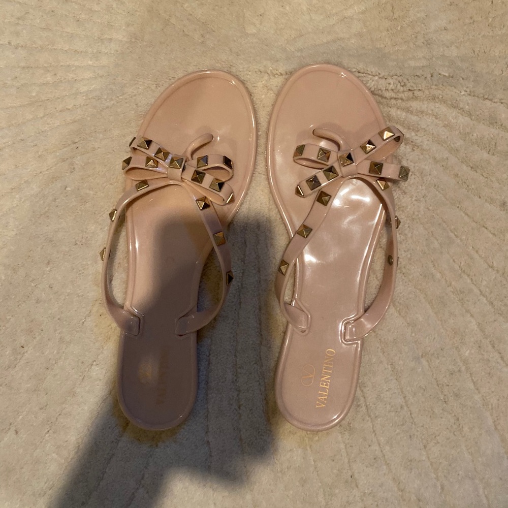 Gold & Tan Jellies size 8